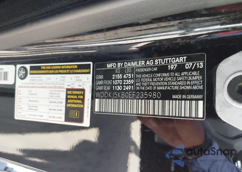 2014 Mercedes-Benz E 350 z USA, uszkodzony, nr VIN WDDKJ5KB0EF235980